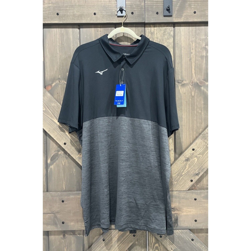 Mizuno Performance Stretch Black Golf Alpha Polo - Baseball Sweatshirt Mens XXXL